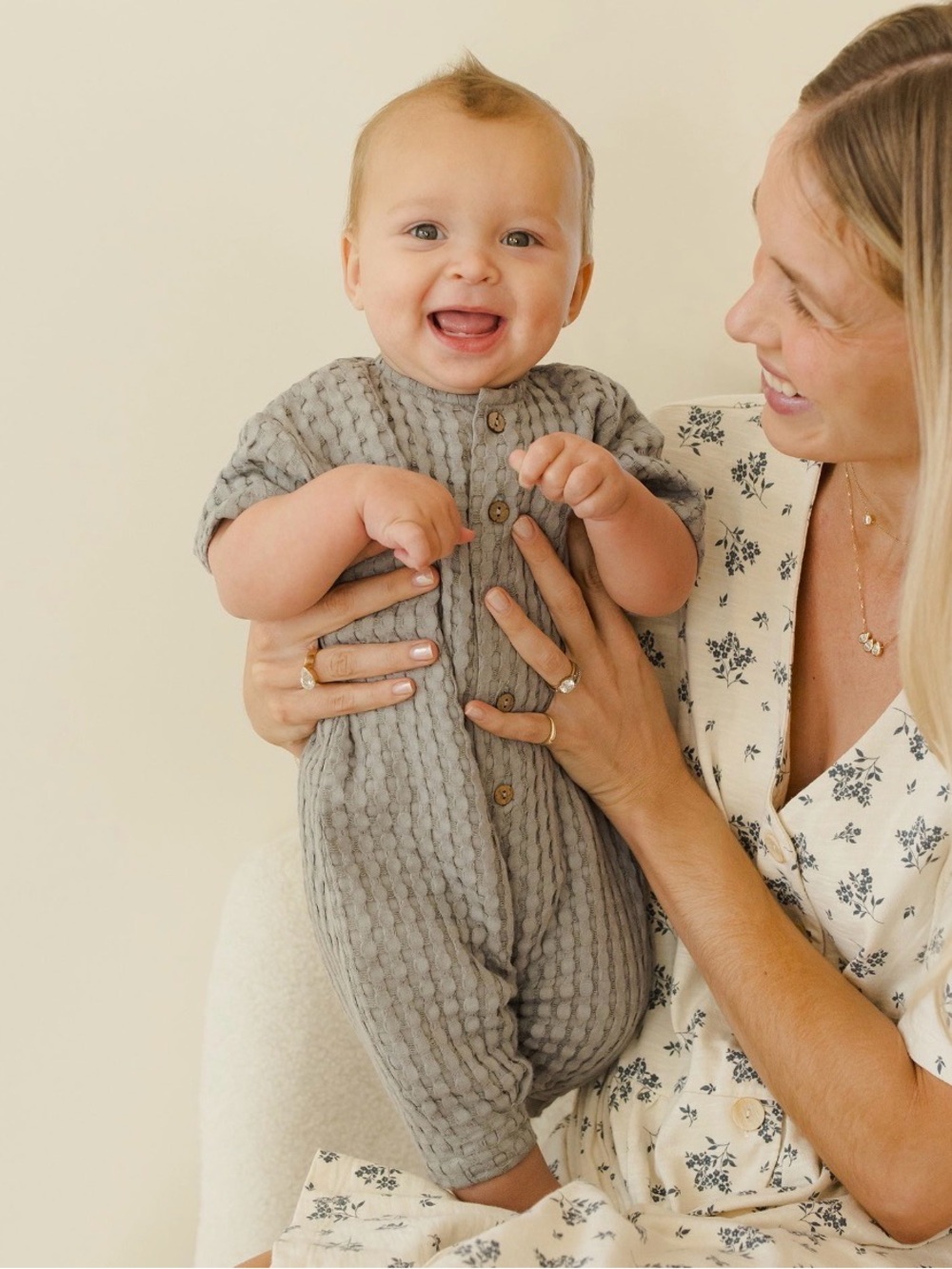 Quincy Mae Knit One-Piece Romper